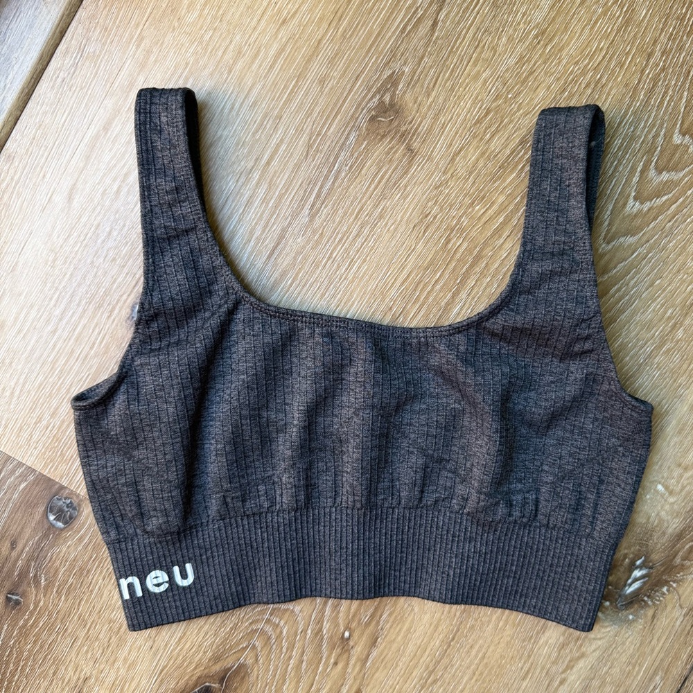 Neu apparel, grey sports bra